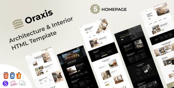 Oraxis Nulled - Architecture & Interior HTML Template