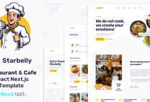 Starbelly Nulled - React Restaurant & Cafe NextJS Template