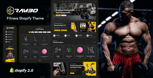 Rambo Nulled - Fitness & Gym Products Shopify Theme