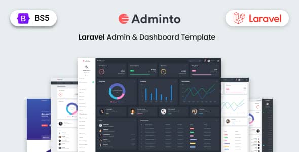 Adminto Nulled - Laravel Admin Dashboard Template