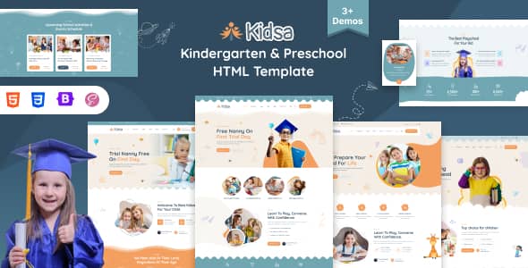 Kidsa Nulled - Kindergarten & School HTML5 Template