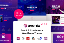 Evenio v2.0.9 Nulled - Event Conference WordPress Theme