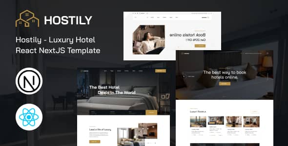 Hostily Nulled - Luxury Hotel React NextJS Template