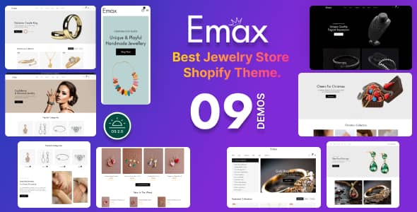 Emax Nulled - Jewelry Store Shopify OS 2.0 Theme