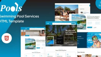 Pools Nulled - Swimming Pool Services HTML Template