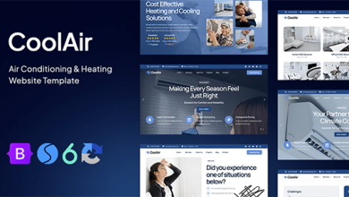 CoolAir Nulled - Air Conditioning & Heating HVAC Website Template