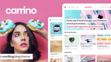 Carrino v1.8.1 Nulled - An Exciting Gutenberg Blog Theme