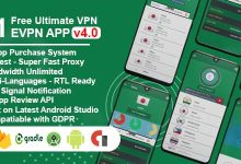 eVPN v4.4 Nulled - Free Ultimate VPN | Android VPN, Billing, Phone Booster, Admob / Push Notification