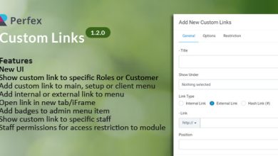 Custom Links for Perfex CRM v1.2.0 Free