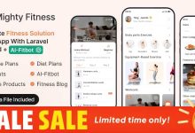 MightyFitness v3.0 Nulled - Complete Fitness Solution Flutter App With Laravel Backend + ChatGPT (AIFitbot)