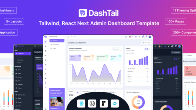 DashTail Nulled - Tailwind, React Next Admin Dashboard Template