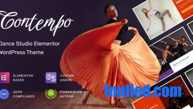 Contempo v1.0.7 Nulled - Dance School WordPress Theme