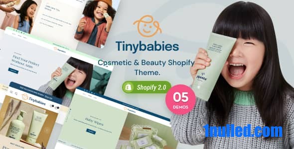 Tinybabies v1.0 Nulled - Beauty Cosmetics & Skincare Shopify Theme