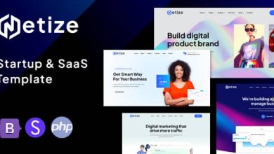 Metize Nulled - Startup & SaaS HTML Template