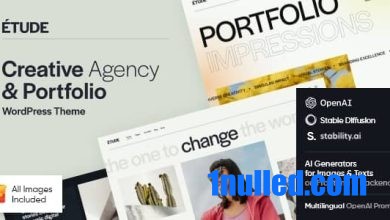 Etude v1.0 Nulled - Creative Agency & Portfolio WordPress Theme
