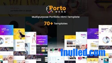 PortoMega Nulled - Multipurpose Portfolio Template