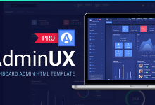 Adminux PRO Nulled - Dashboard HTML Bootstrap 4, Angular 8, React, laravel Starterkit