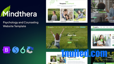 Mindthera Nulled - Psychology and Counseling Website Template