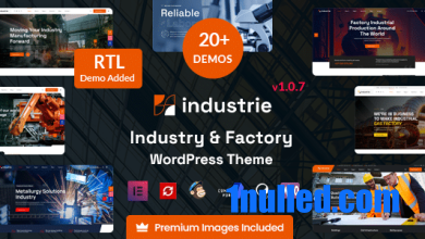 Industrie v1.0.7 Nulled - Factory & Industry WordPress Theme