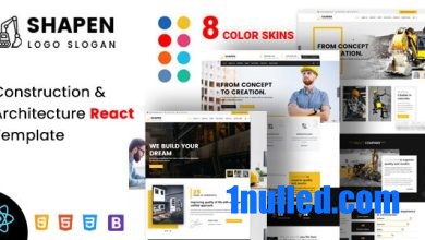 Shapen v2.0 Nulled - Construction React Template
